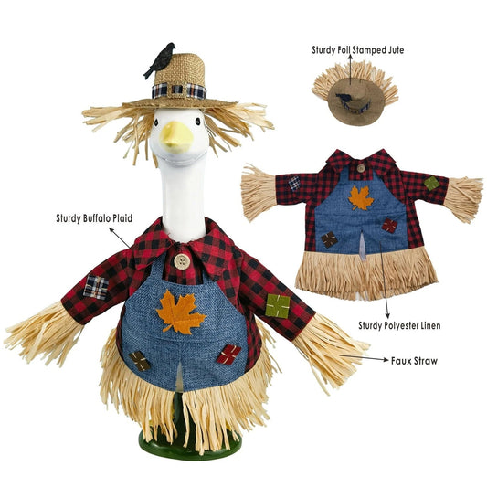 23 Inch Goose Scarecrow Costume Fall Autumn Porch Lawn Display Outfit
