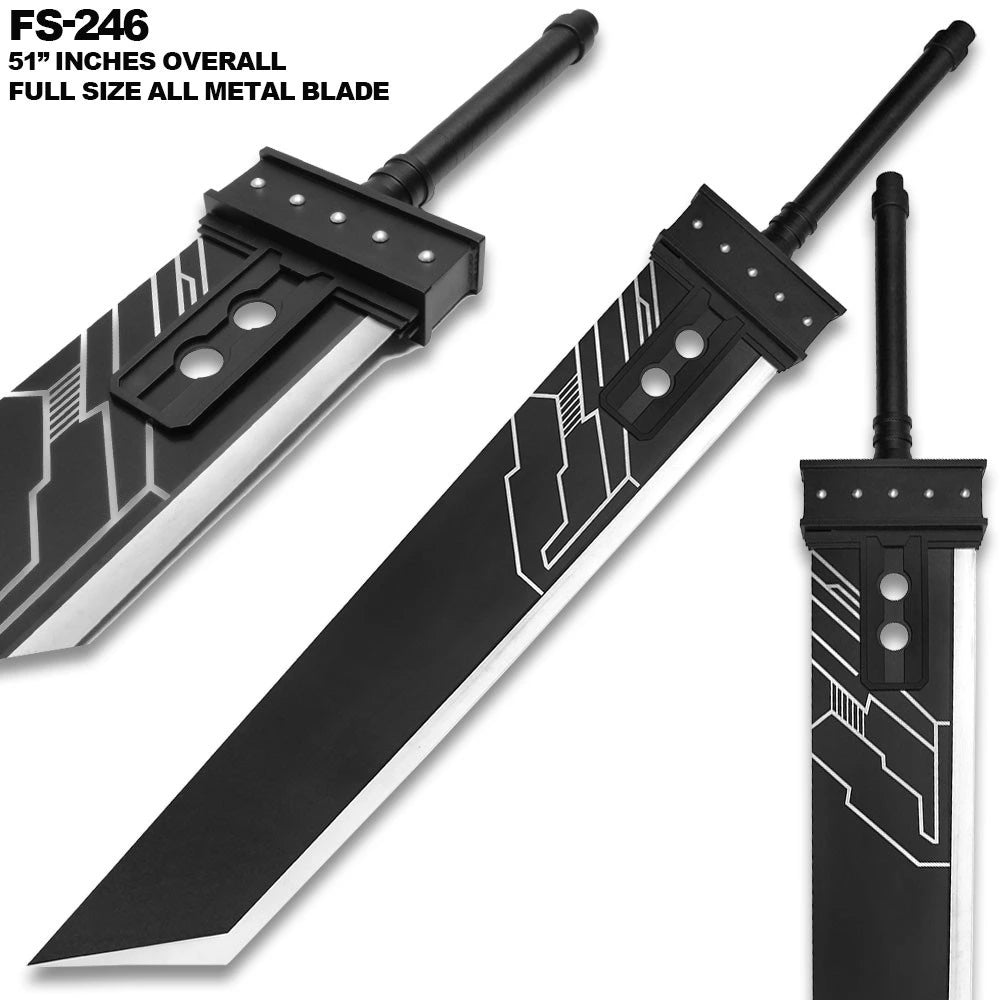 Shadow Titan Two-Hand Fantasy Sword – Dark Display Collectible Titan Swords