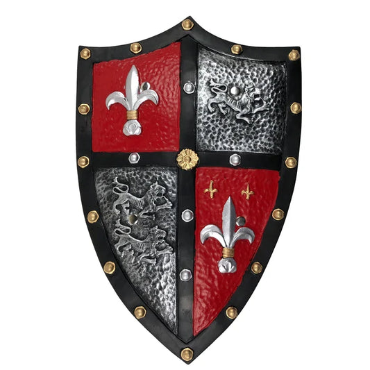 Fleur-de-Lis Heater Shield high density foam medieval design