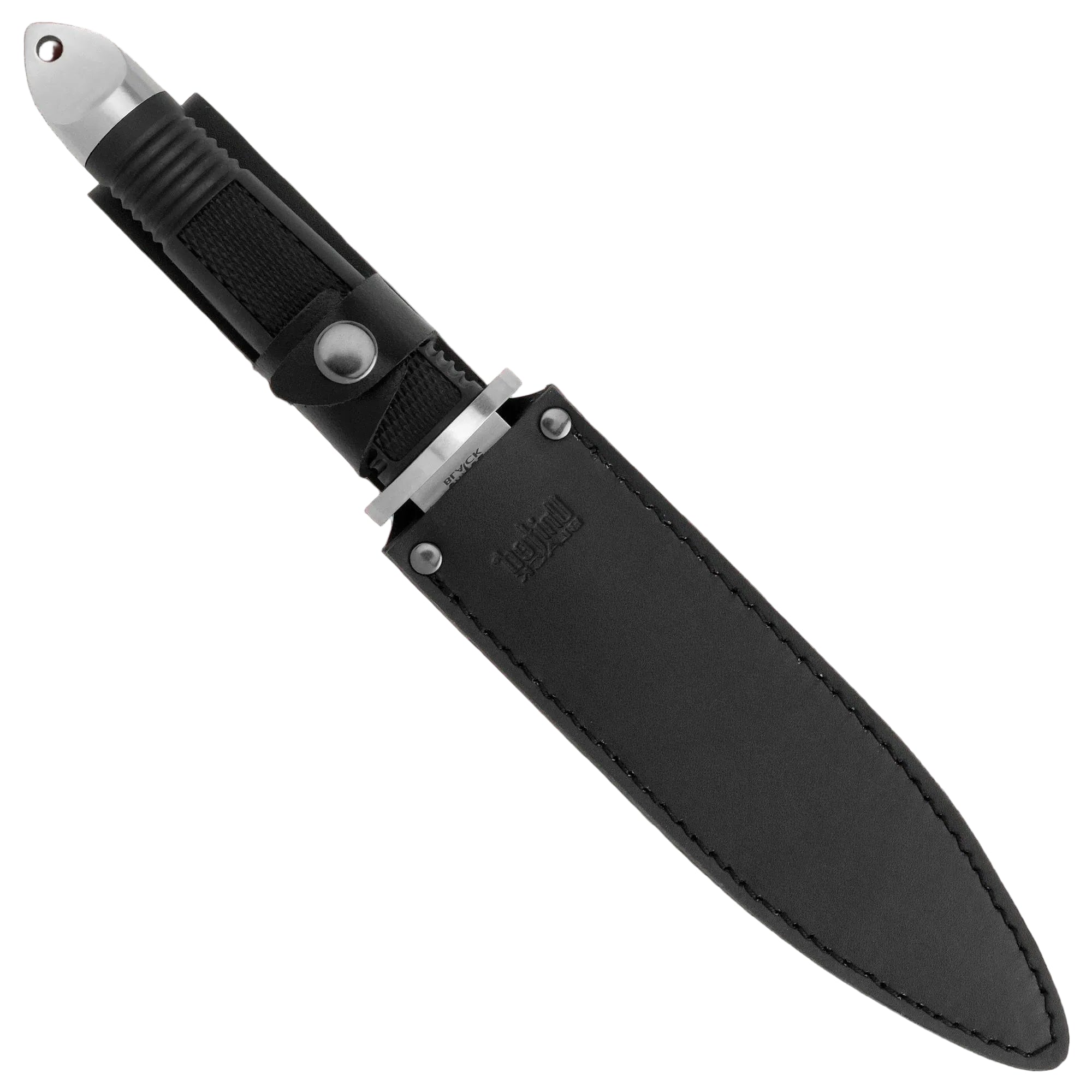 Hidden belt buckle knife open showing 3.25 inch stainless steel blade tucked discreetly