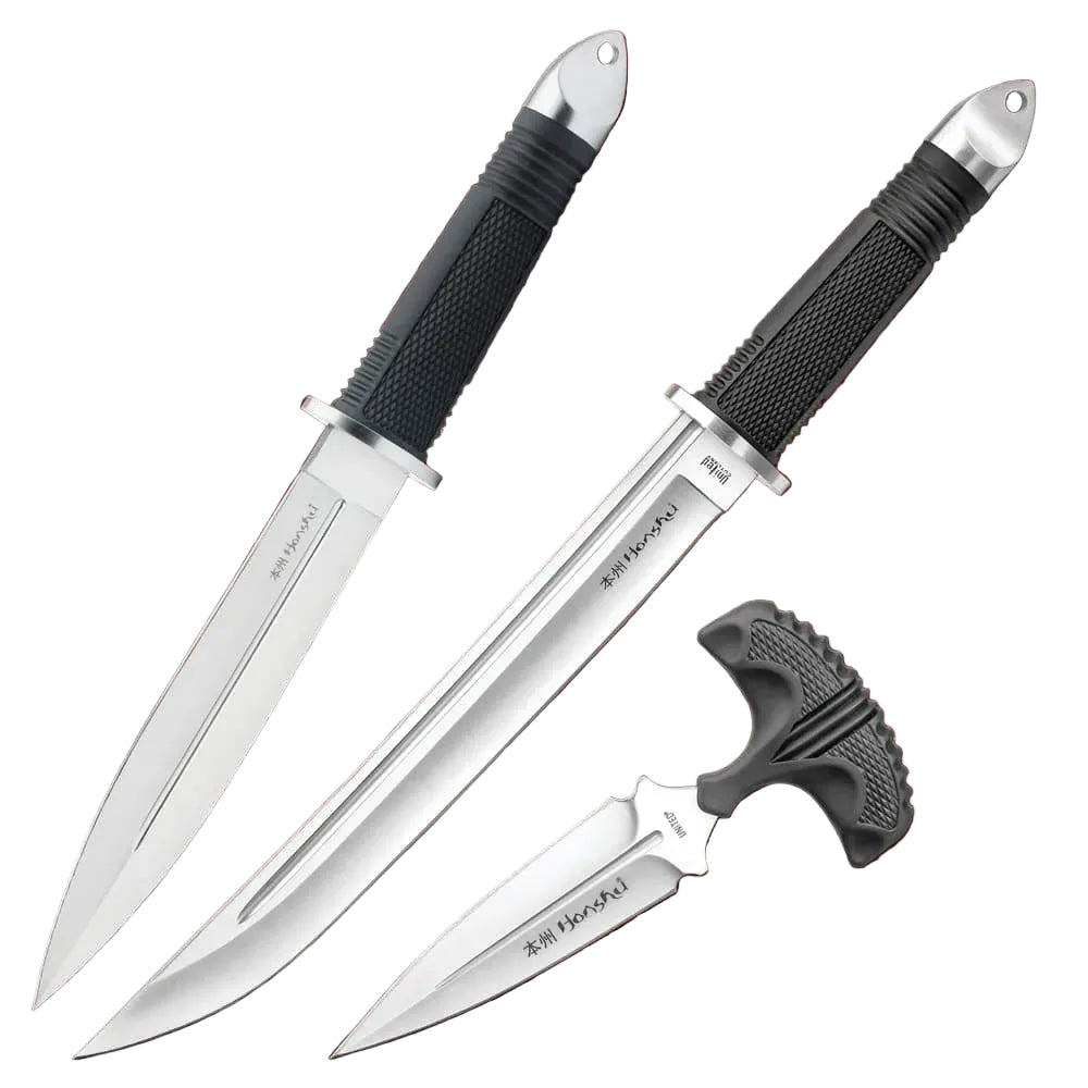 Hidden belt buckle knife open showing 3.25 inch stainless steel blade tucked discreetly