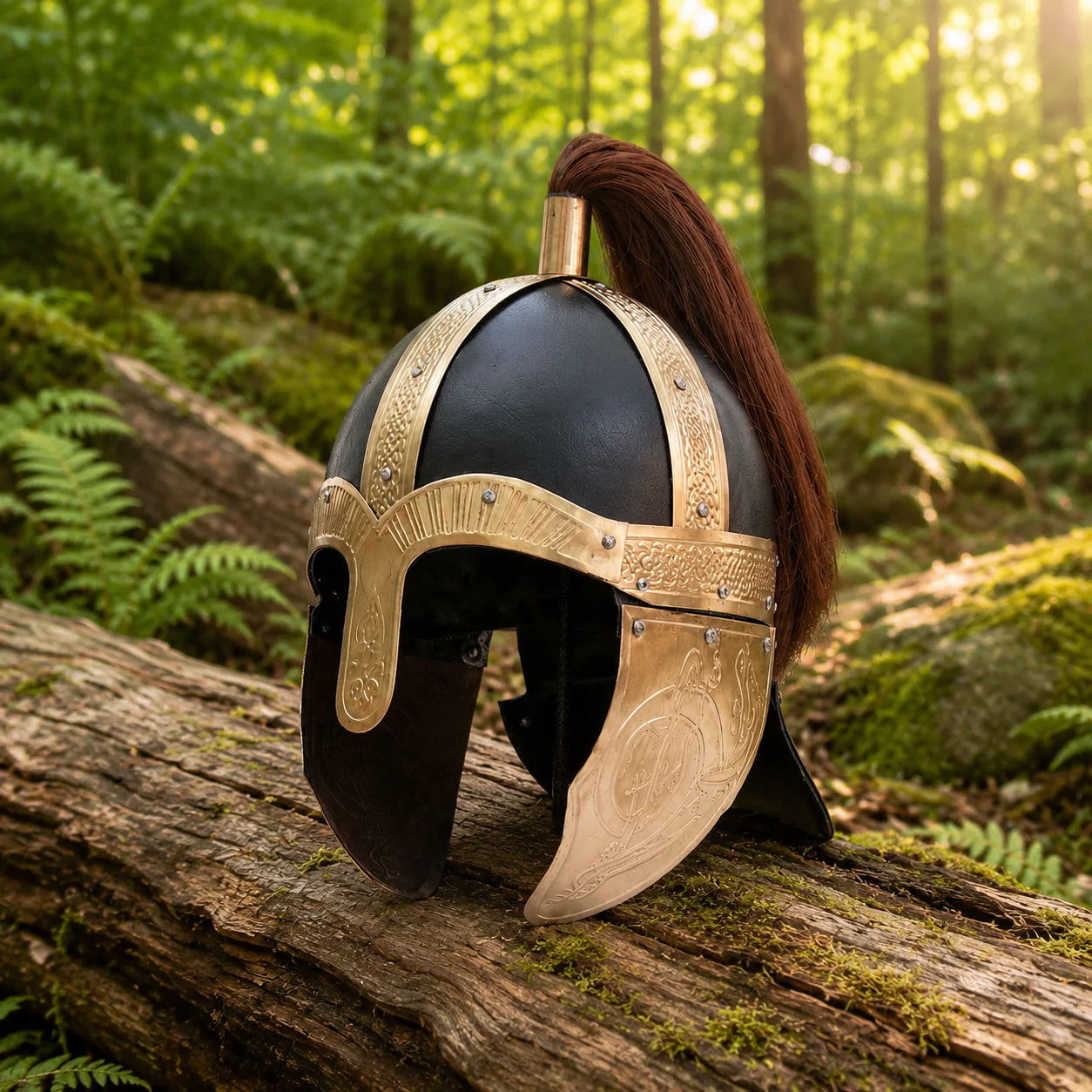 Maximus Roman helmet collectible held in hand – Gladiator movie fan gift