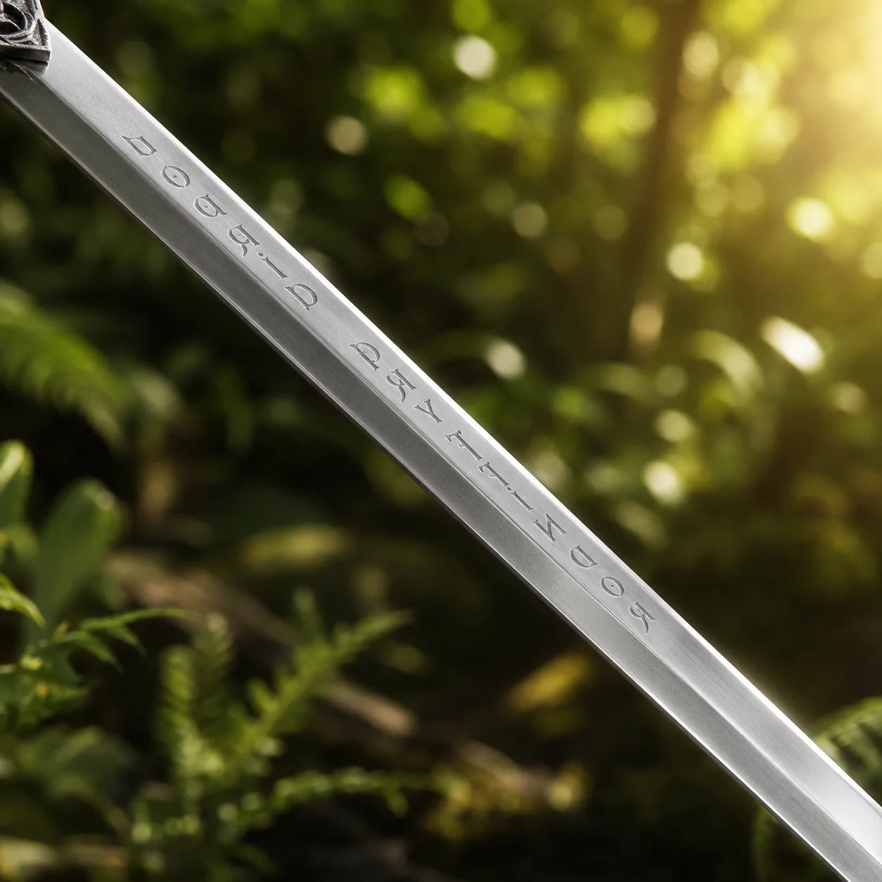 Harry Potter Godric Gryffindor Sword HP display replica with silver fantasy styling, ornate handle details, decorative collector appeal, cosplay prop use, and wizard room decor