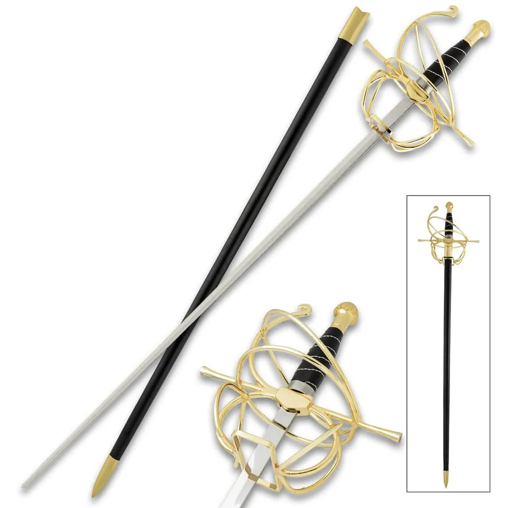 Golden Thorn Rapier Sword