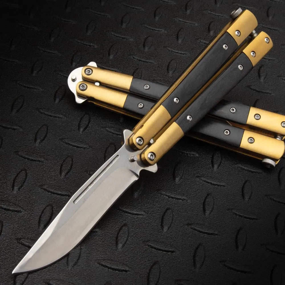 Goldwing butterfly knife collectible display