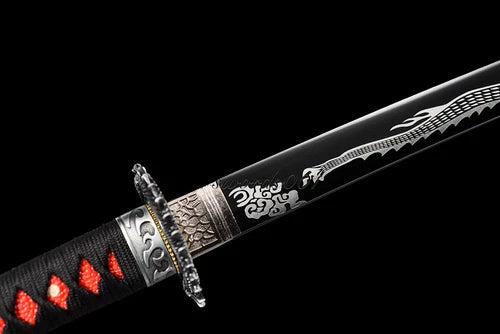 40" Zenitsu Agatsuma Thunder Breathing Katana – Demon Slayer Sword with Scabbard Titan Swords