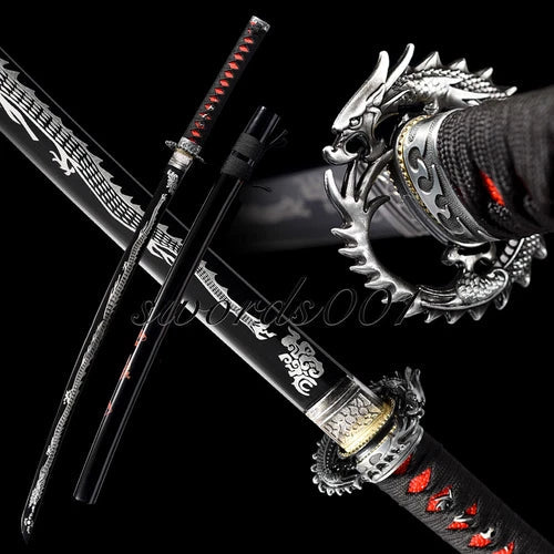 40" Zenitsu Agatsuma Thunder Breathing Katana – Demon Slayer Sword with Scabbard Titan Swords