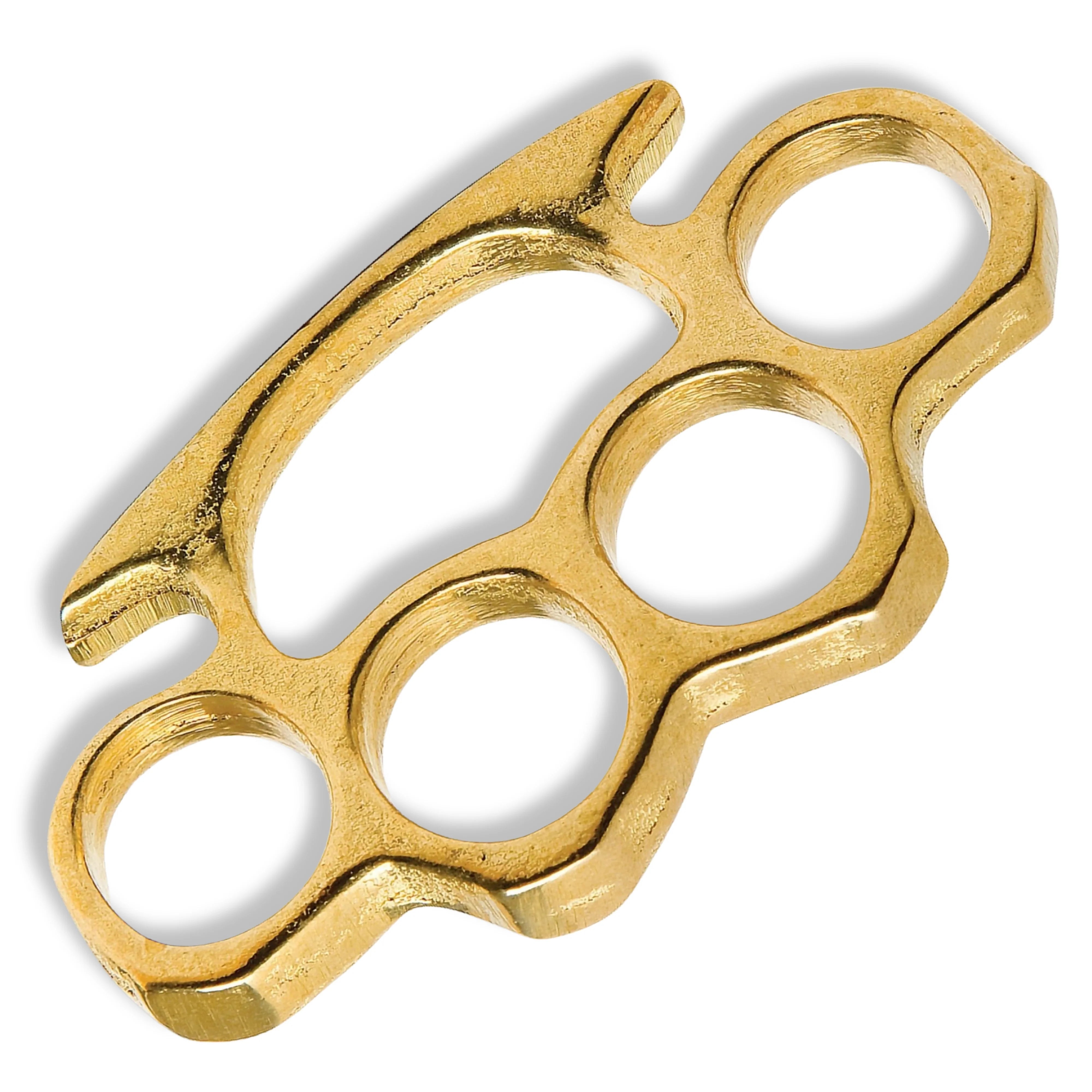 Premium Heavy Duty Brass Knuckle Duster - EDC Solid with solid brass.