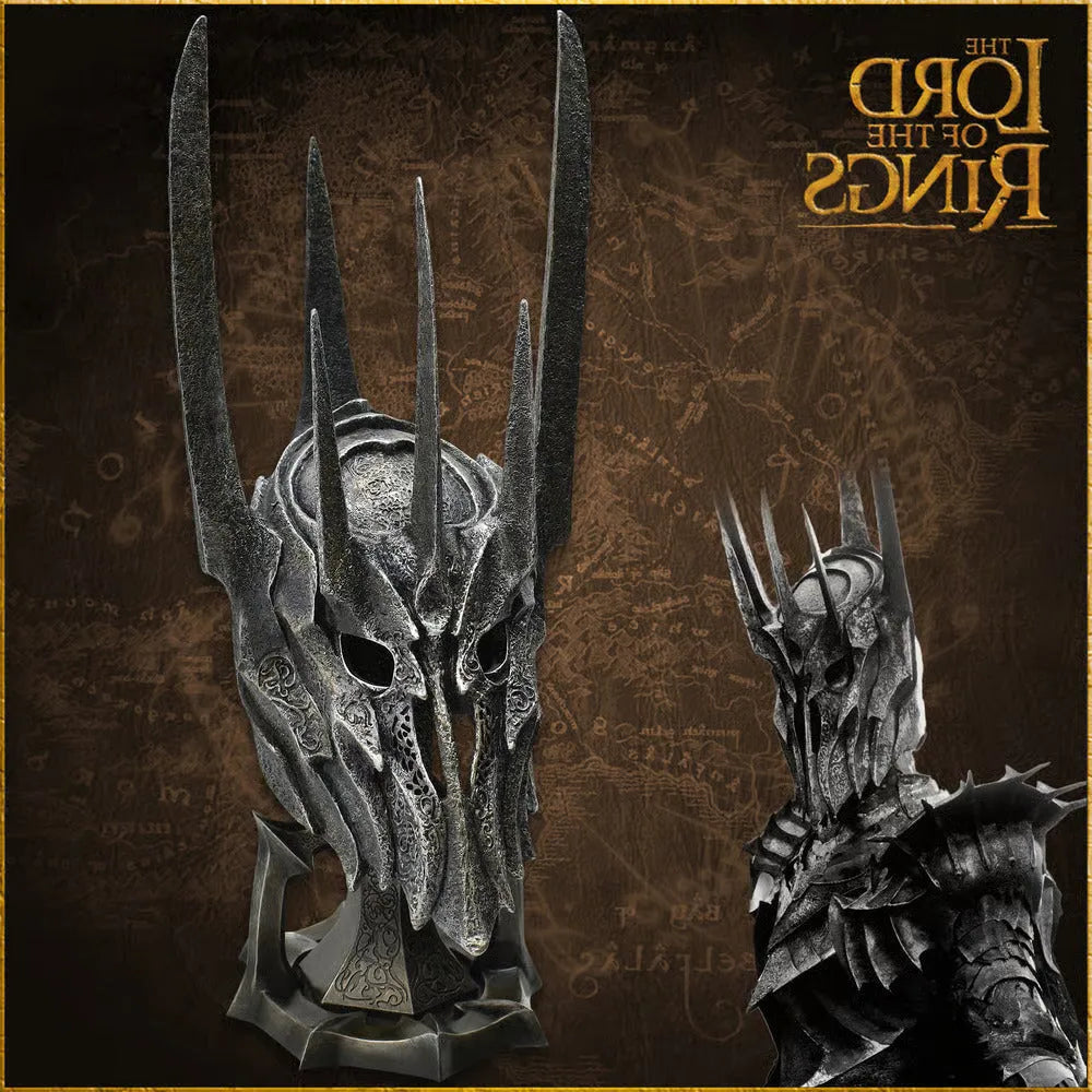 Polyresin construction on Sauron war helm replica