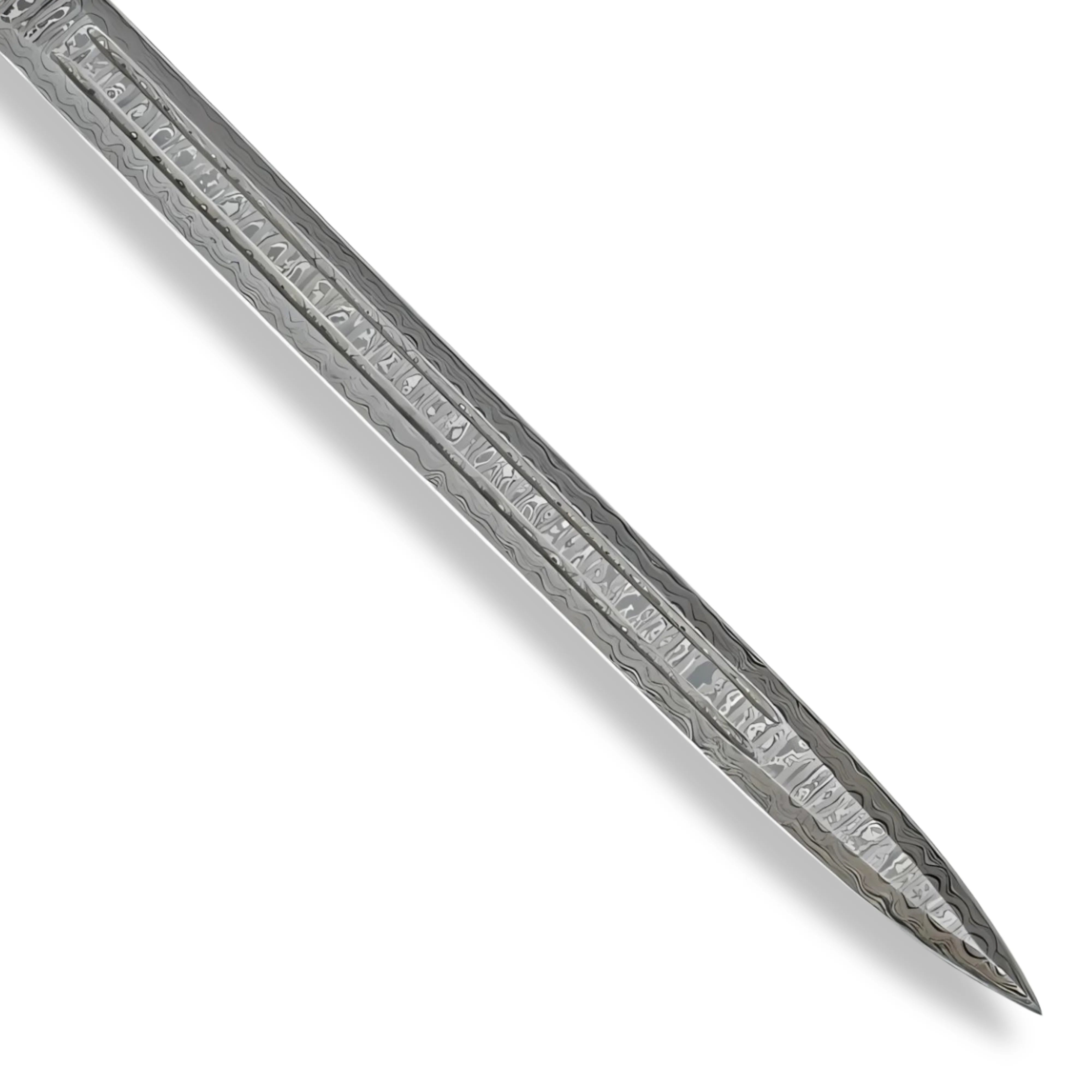 Premium Historical Gladiator Damascus Steel Sword with damascus steel.