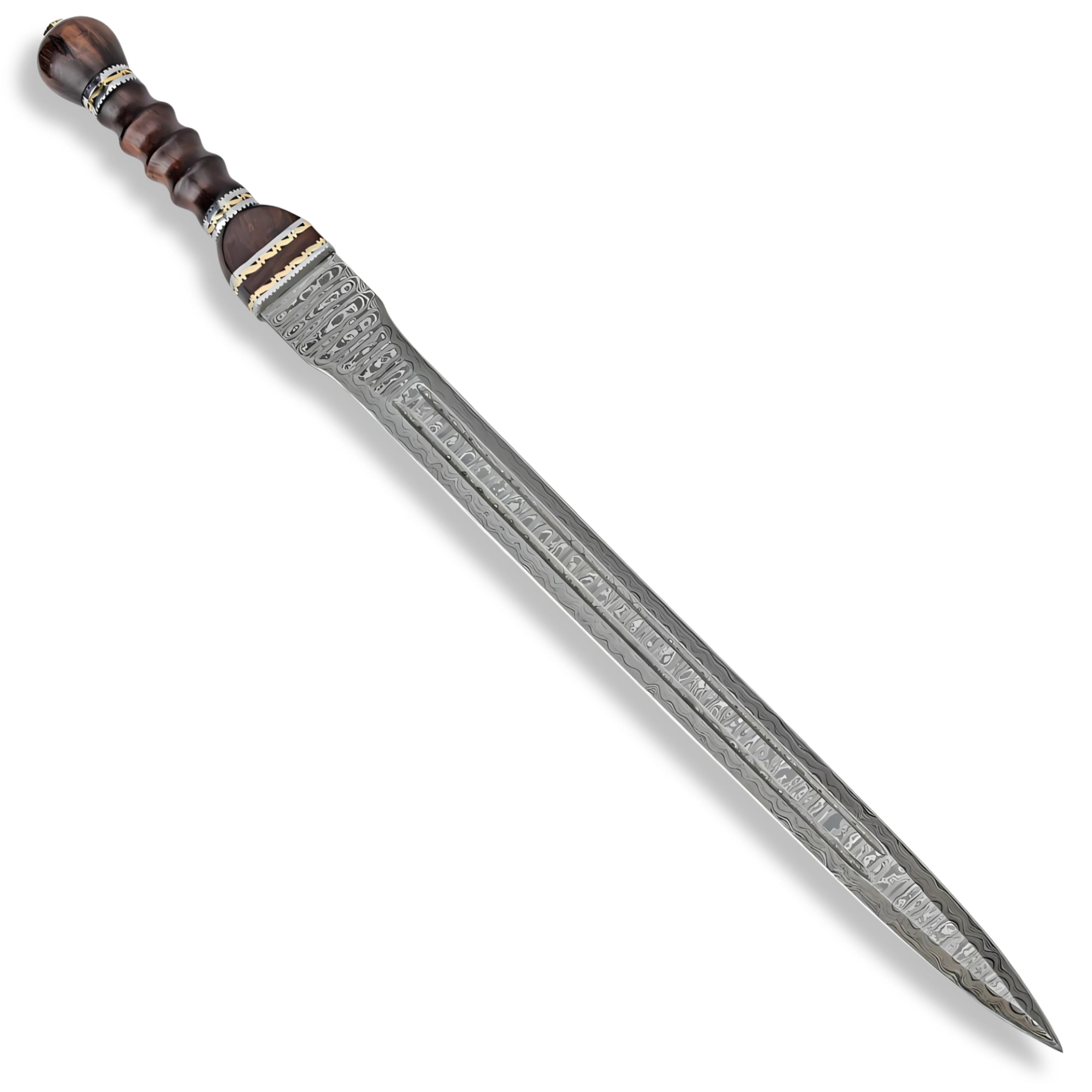 Premium Historical Gladiator Damascus Steel Sword with damascus steel.
