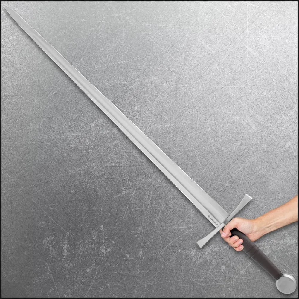 Honshu Historic Forge 15th Century Bastard Sword with leather-wrapped hardwood scabbard