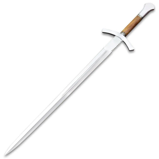 Medieval Forester Sword with scabbard, stainless steel blade and wooden handle