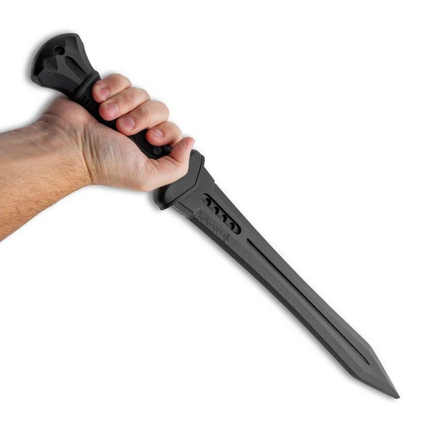 Honshu practice gladiator sword – 65cm safe polypropylene training gladius with 45cm blade, TPR rubber grip & nylon sheath | Authentic Pompeii gladius for HEMA, reenactment & sparring