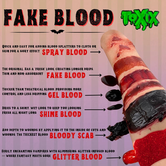Fake Blood 16 Fl Oz, I Can't Believe It's Not Blood Halloween Costume Makeup Titan Swords