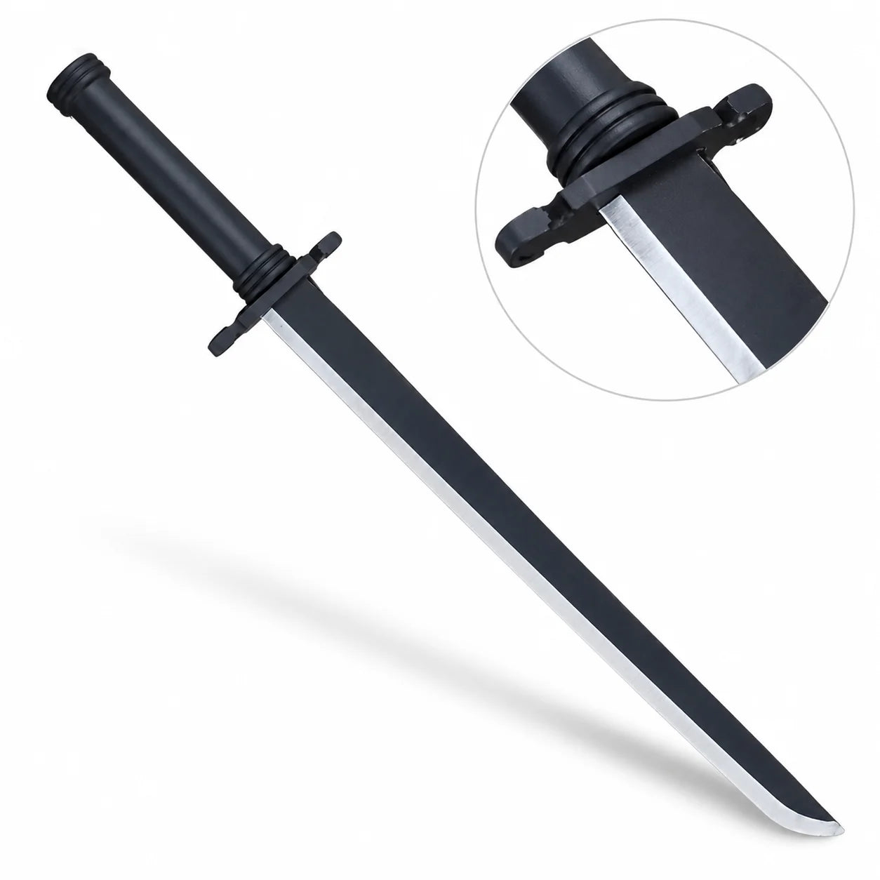 Gin Ichimaru Shinsō prop replica blade close-up with display finish – Bleach Zanpakutō collectible