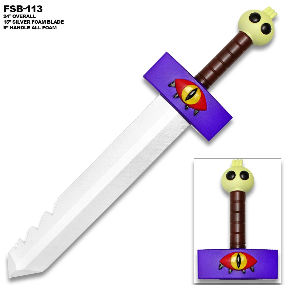 Premium Adventure Time Jake Foam Sword display collectible featuring vibrant decorative detailing, cartoon-inspired craftsmanship, ergonomic textured handle, high-density foam construction, and premium display finish for collector cabinets, gaming rooms, streaming studios, and fantasy-themed entertainment spaces.