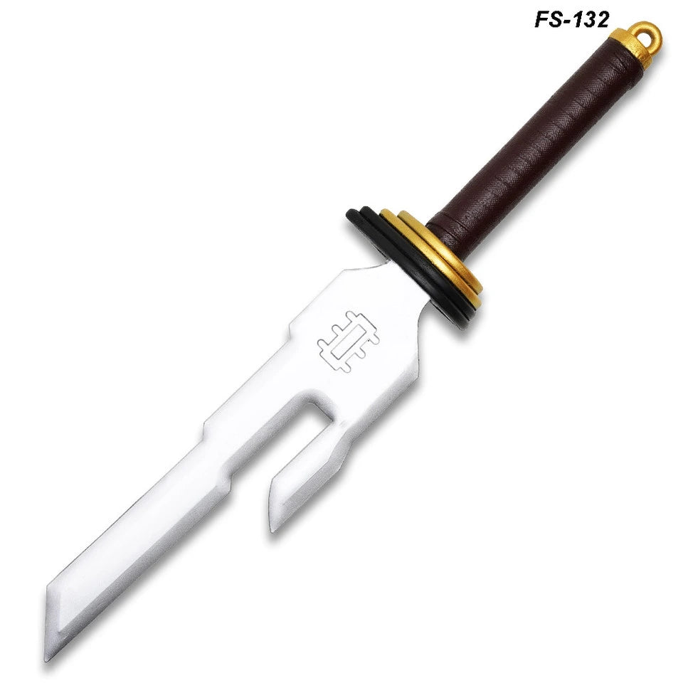 Inverted Spear of Heaven prop replica brown PU handle close-up