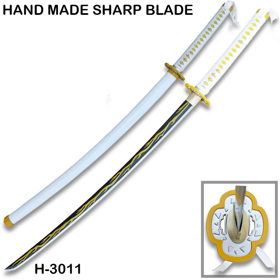 Kaigaku Lightning Sword display collectible with carbon-steel construction for conventions and themed décor