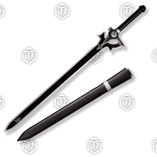 Premium Kirito Elucidator Sword Replica From SAO with black blade.