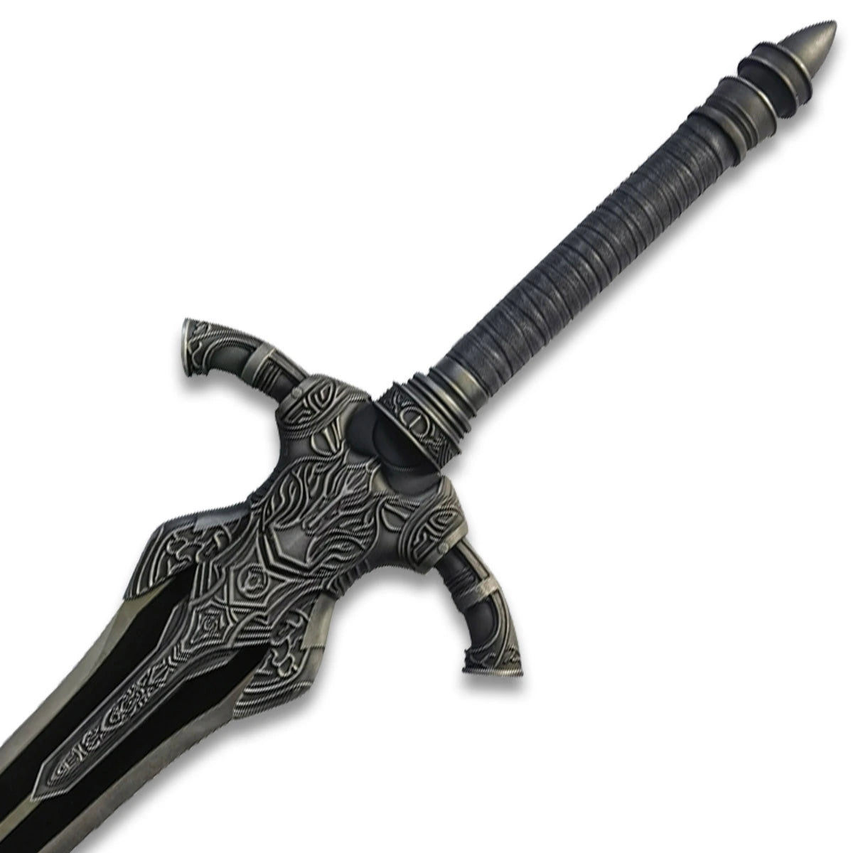 Fantasy-inspired Knight Artorias Greatsword display collectible arranged with the included wooden wall plaque, perfect for Dark Souls collectors, gaming room décor, cosplay displays, photography studios, fantasy enthusiasts, and memorable collector gifts.