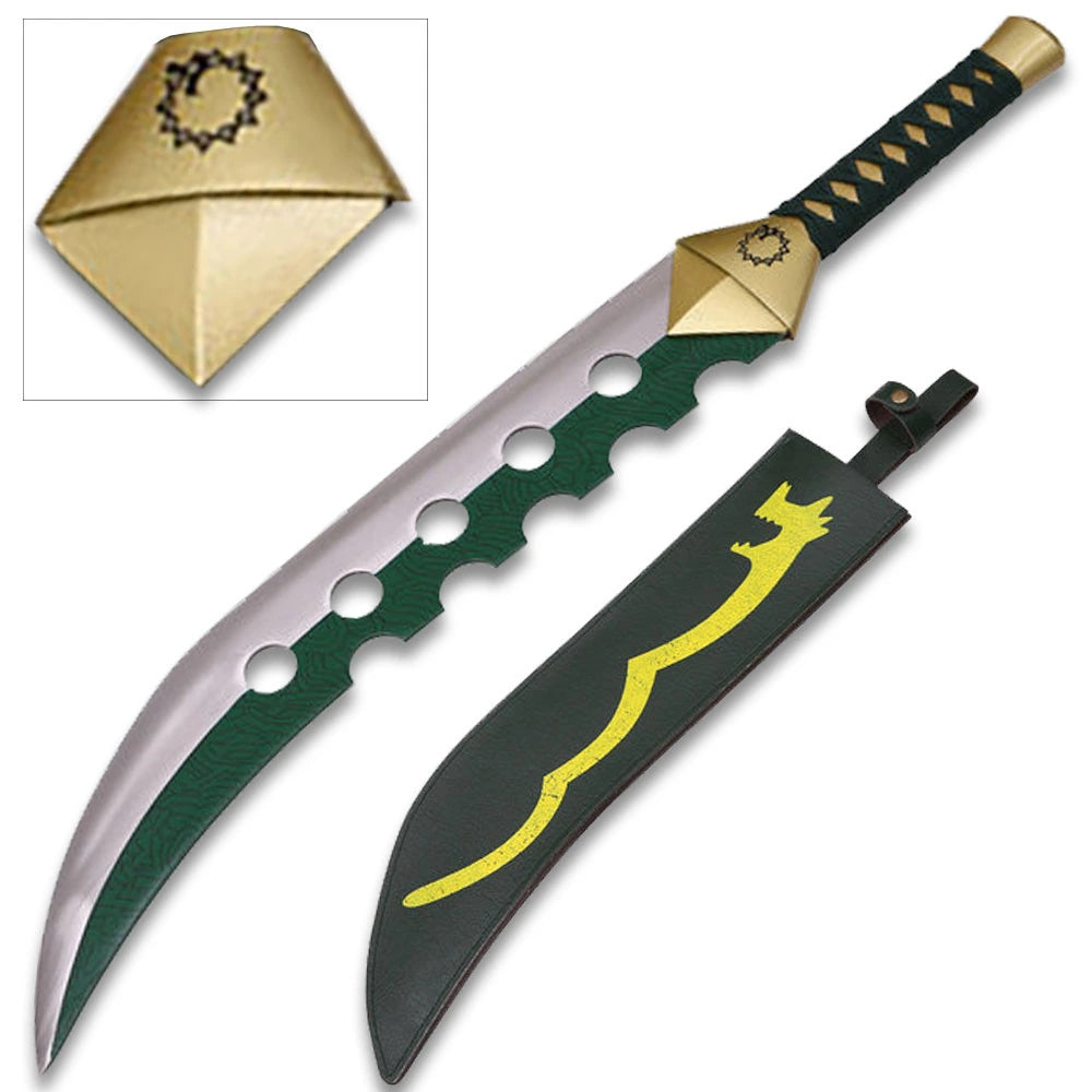 Premium Meliodas Lostvayne Sword and scabbard for Seven Deadly Sins collectors, anime conventions, photography, and fantasy décor
