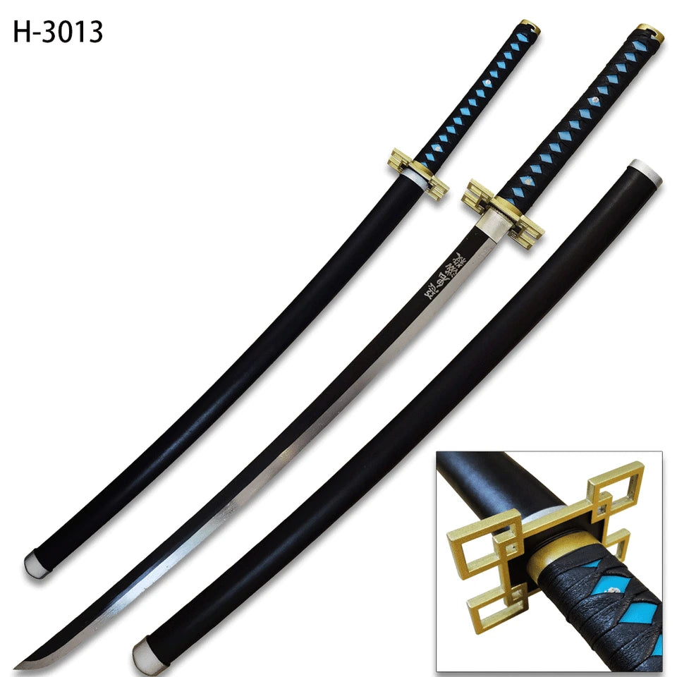 Muichiro Tokito Demon Slayer collectible with carbon stainless-steel construction for conventions and fan displays