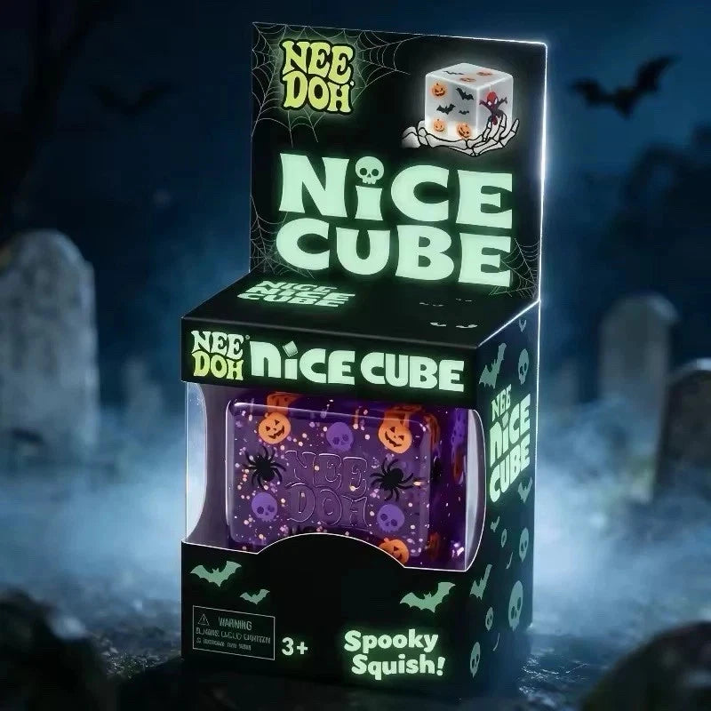 Schyling Nee Doh Halloween Cube Squishy Sensory Stress Ball Spooky Toy
