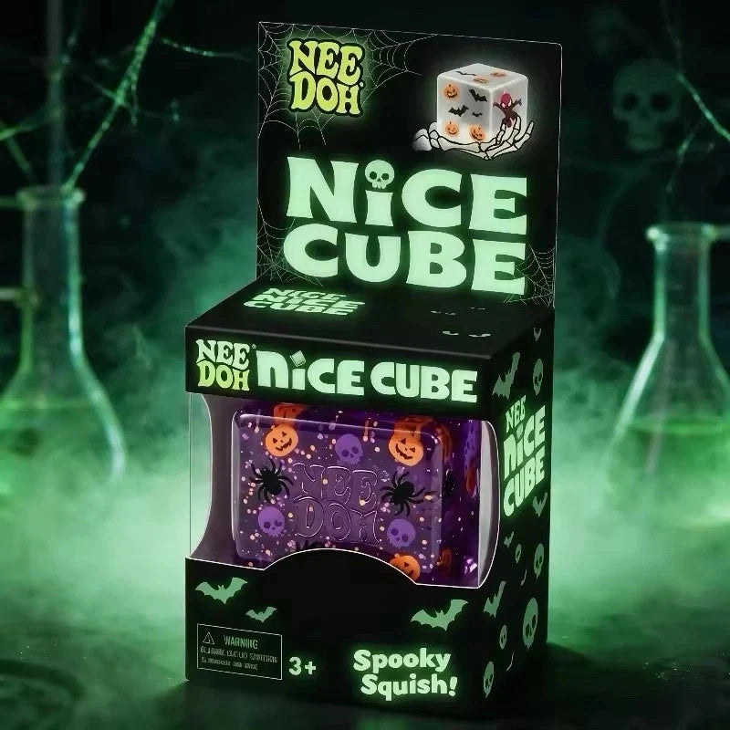 Nee Doh Halloween Cube Squish Toy Sensory Stress Relief Kids and Adults
