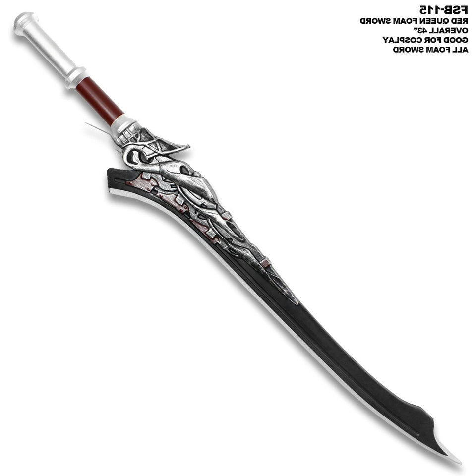 Nero Red Queen Foam Sword display collectible with lightweight premium foam construction designed for Devil May Cry fans, cosplay displays, gaming rooms, and collector showcases.