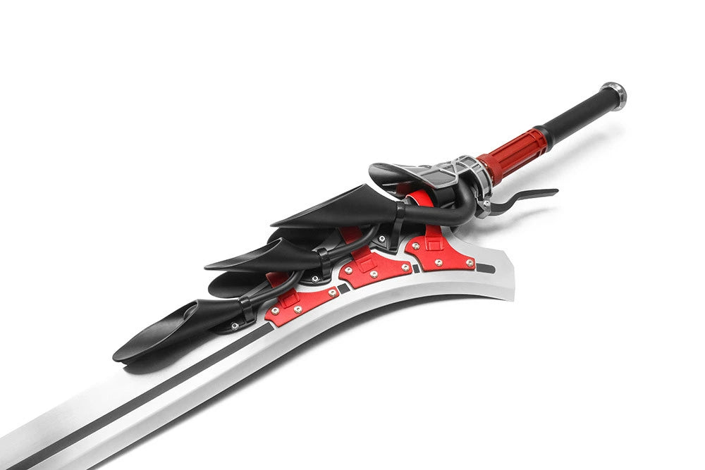 Nero Red Queen Limited Edition Devil May Cry display collectible crafted from premium stainless steel with intricate mechanical-inspired detailing, decorative display finish, and collector-quality craftsmanship for gaming enthusiasts.