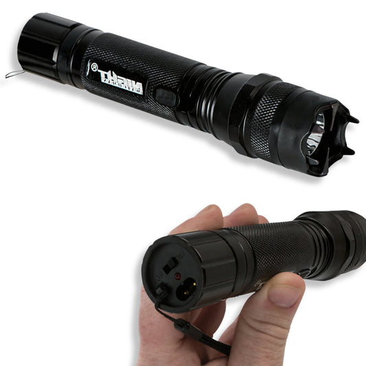 Premium Night Watchman 2M Volt Stun Gun LED Flashlight with LED Flashlight.