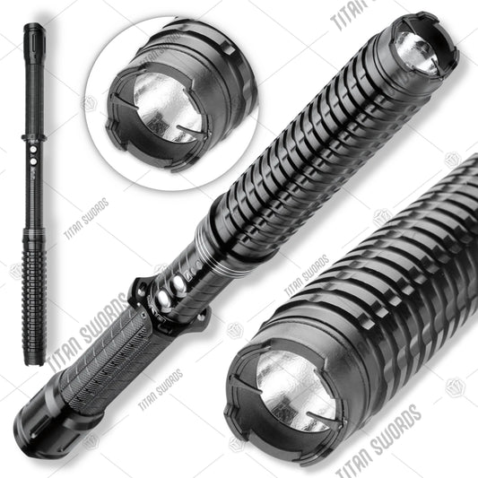 Premium Night Watchman 5-Million Volt Stun Gun Flashlight Baton with LED flashlight.