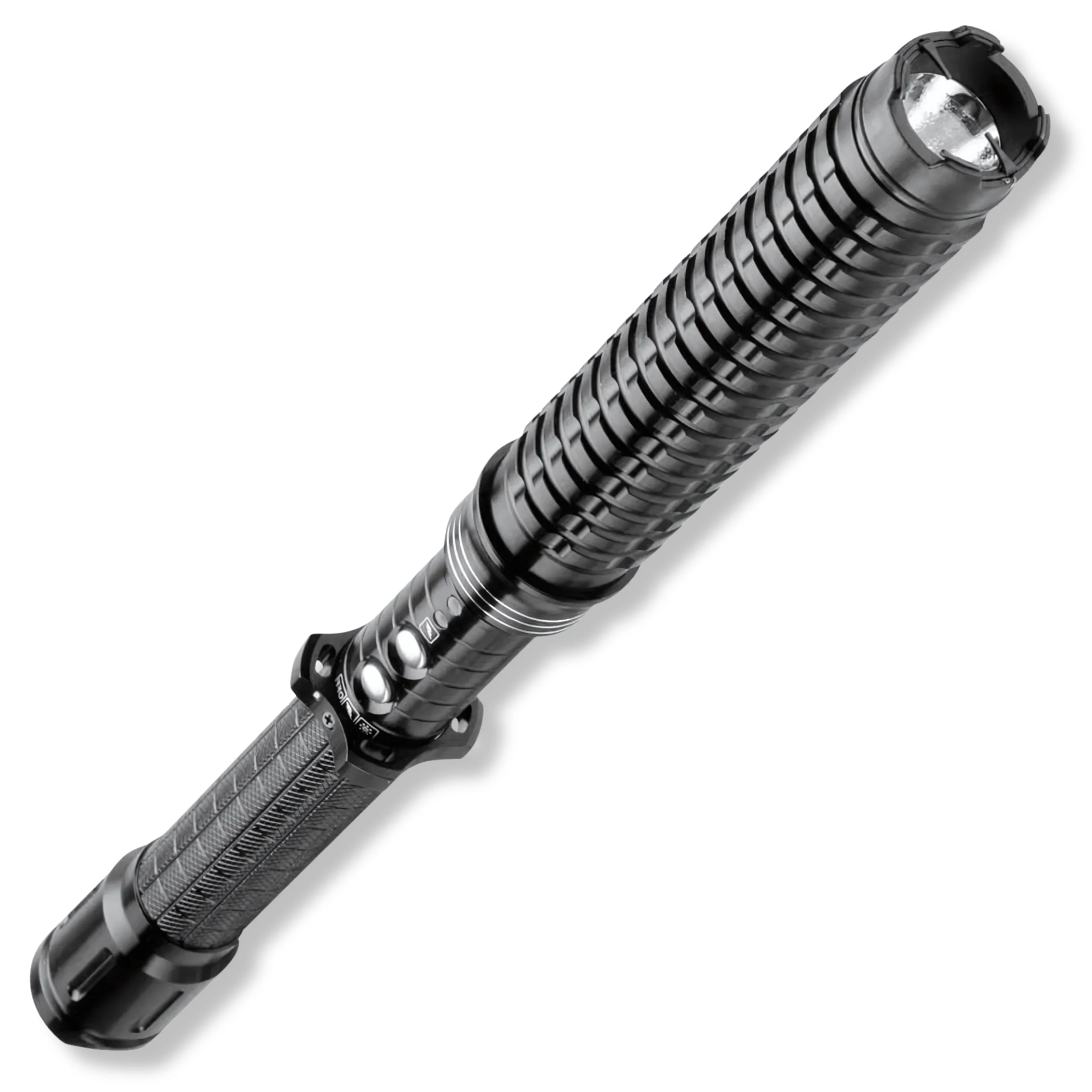 Premium Night Watchman 5-Million Volt Stun Gun Flashlight Baton with LED flashlight.