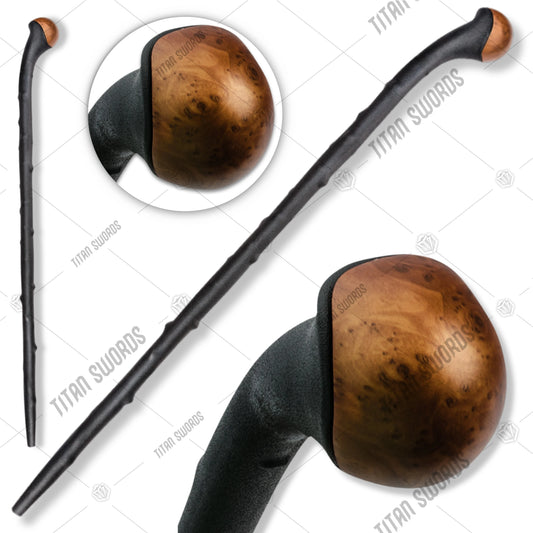 Night Watchman Blackthorn Shillelagh Cane with faux wood.