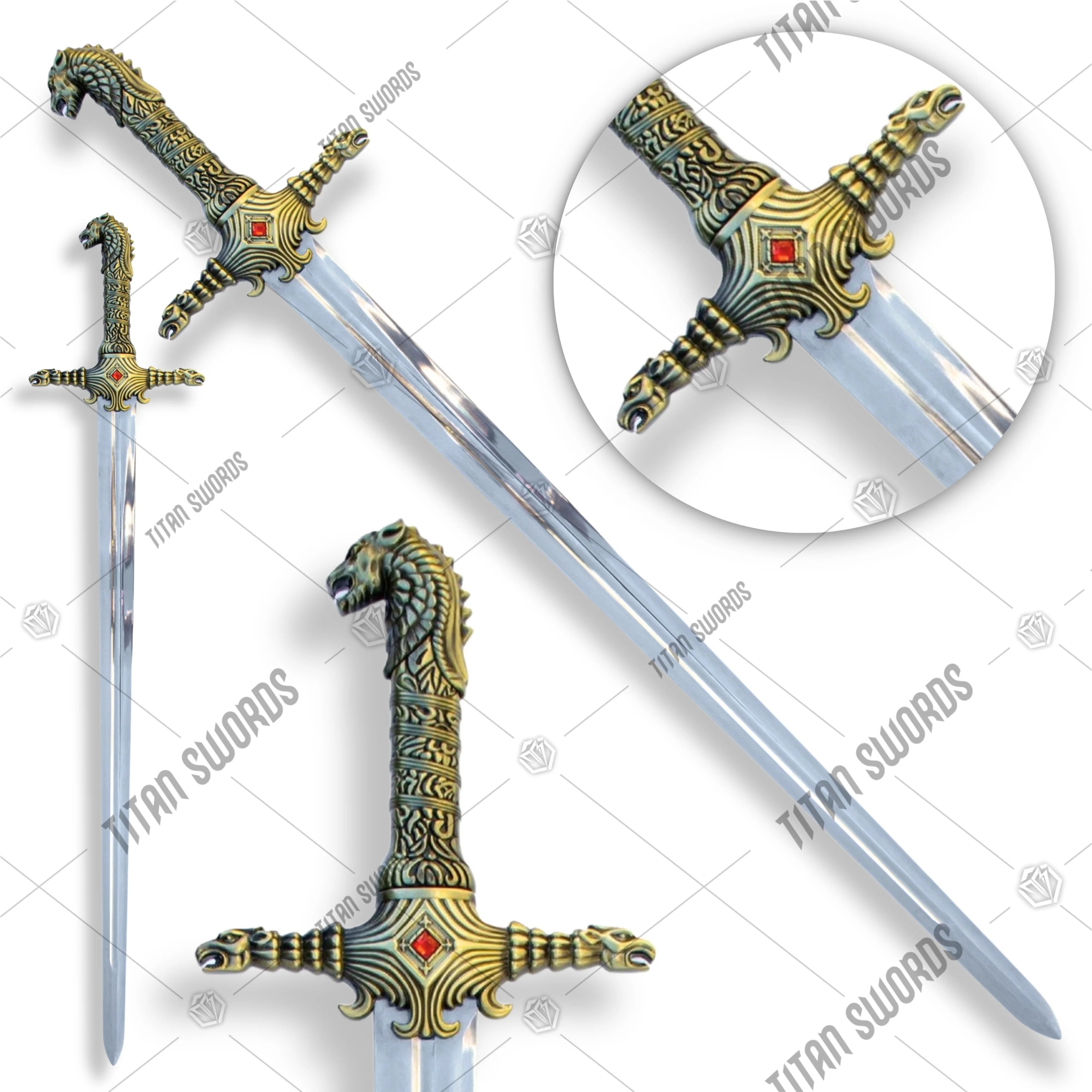 Premium Oathkeeper Brienne of Tarth's GOT Sword Replica with stanless steel.