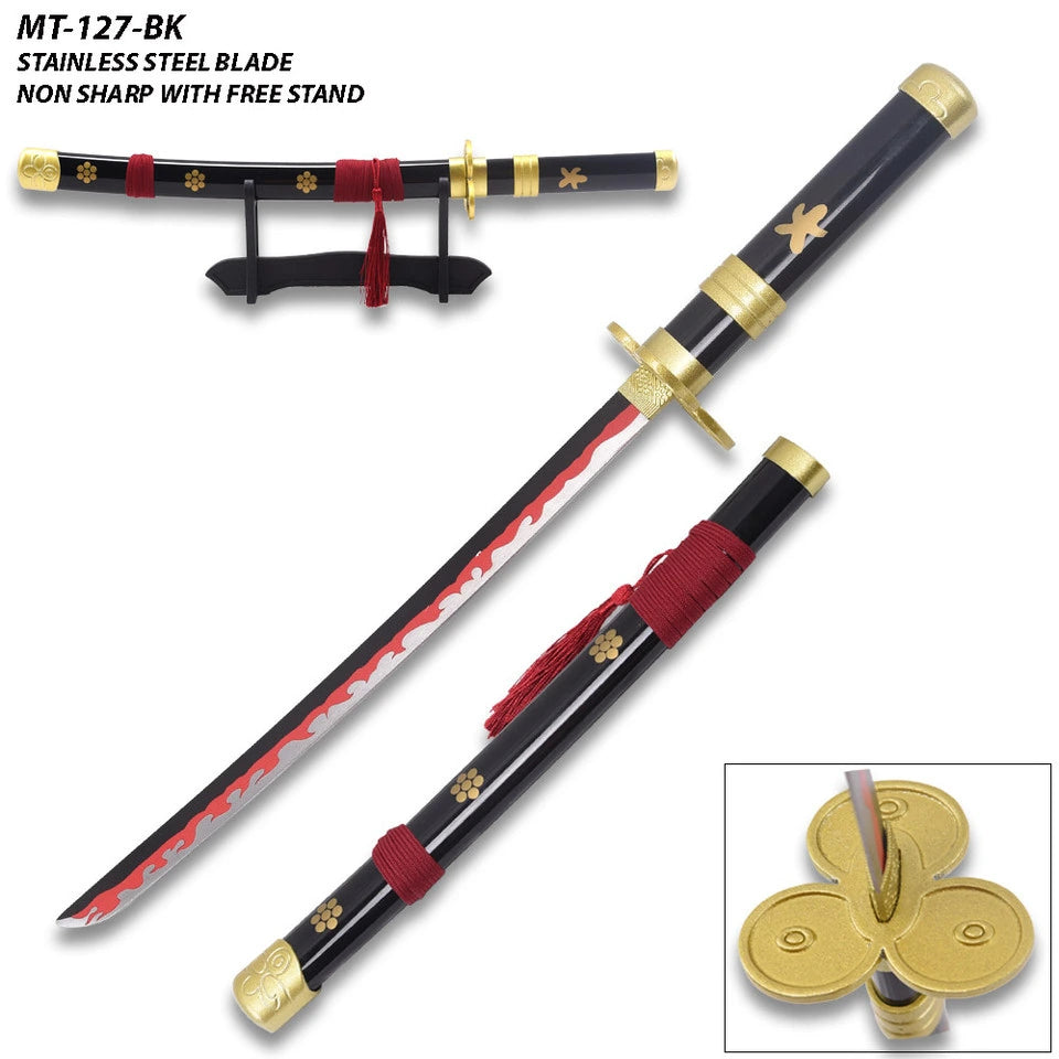 Zoro Enma Mini Katana Sword Collectible – One Piece Display Decor Titan Swords