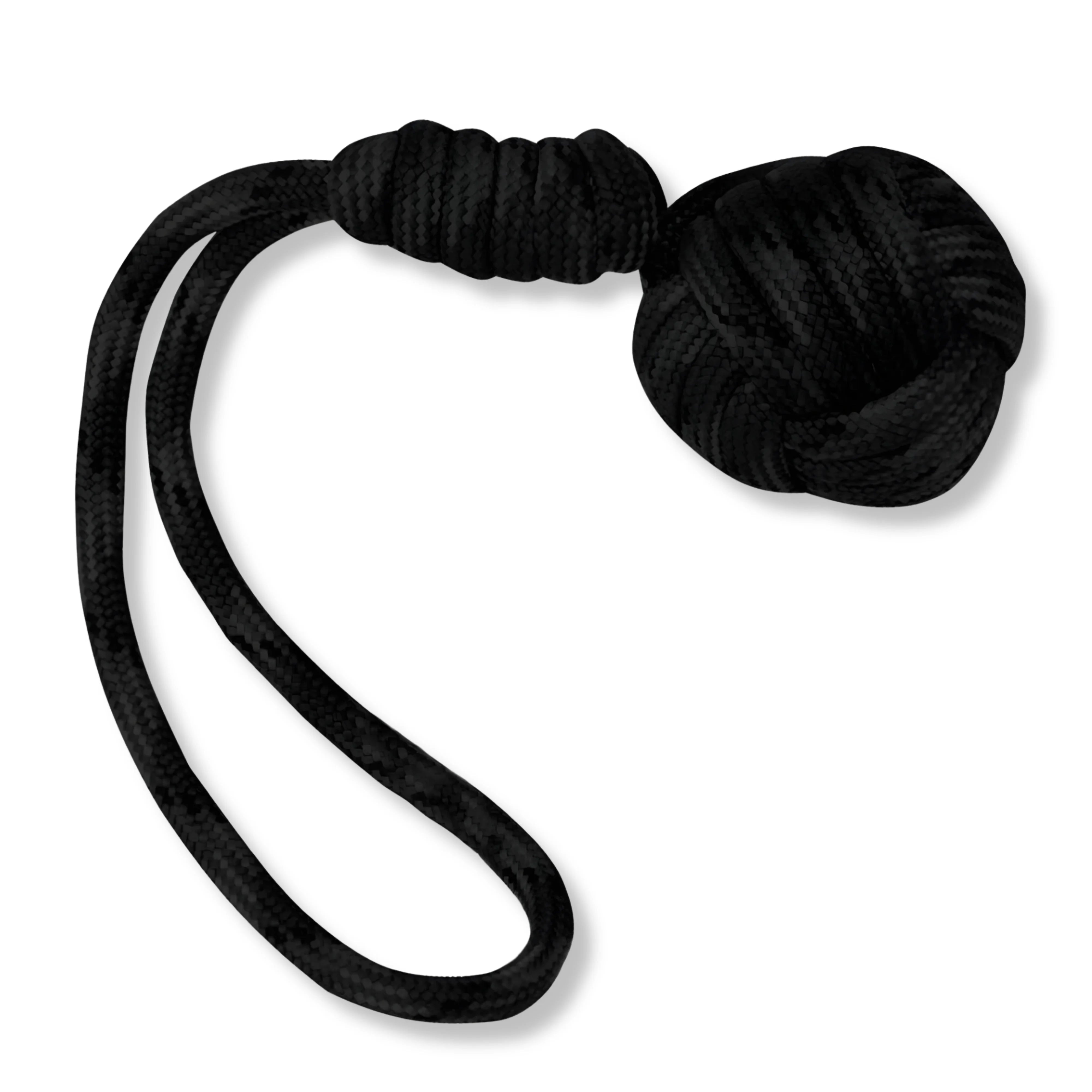 Premium Paracord Monkey Fist Black - Elite Forces with steel.