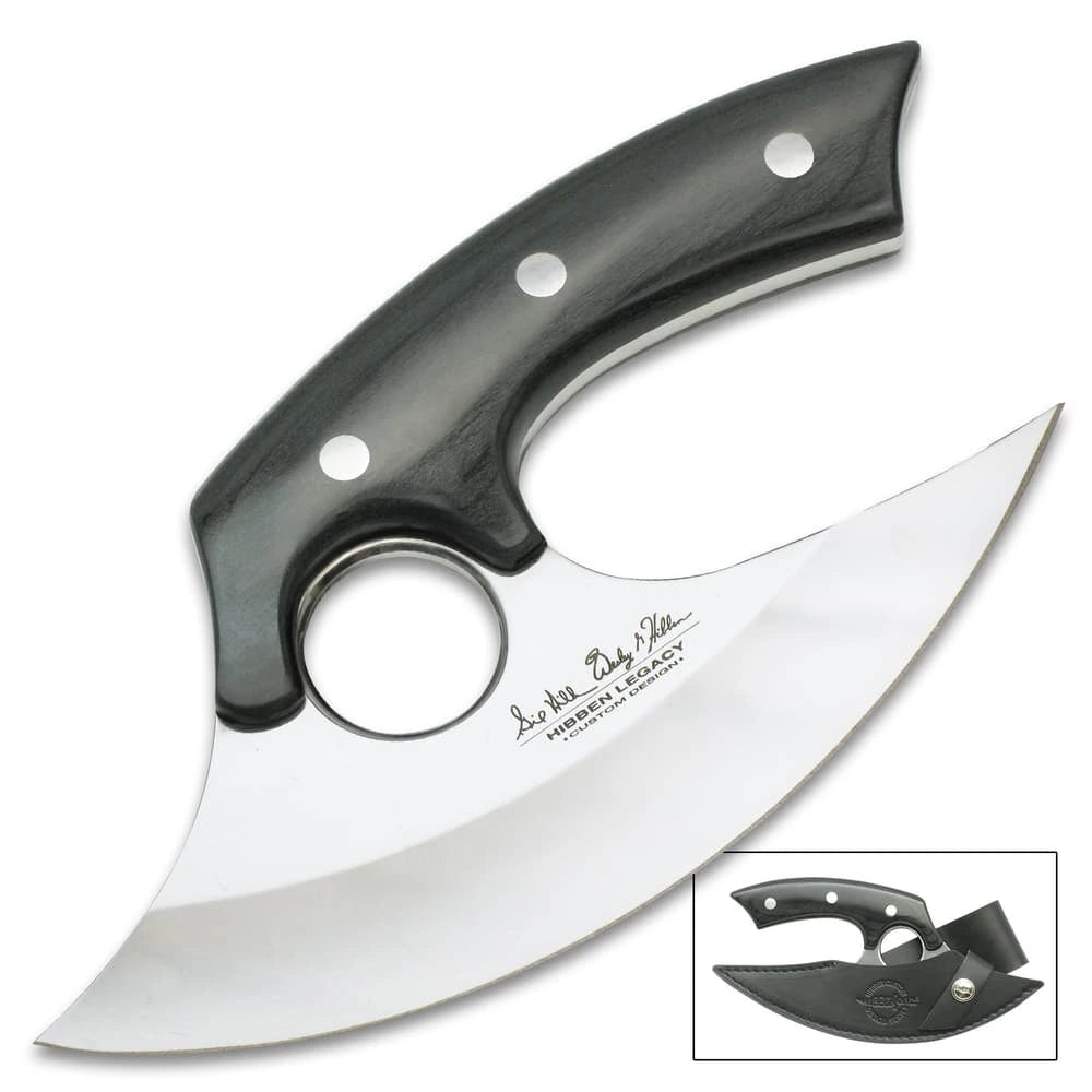 Premier Hibben Legacy Ulu Knife - 7 5/8" Iconic Elegance Titan Swords