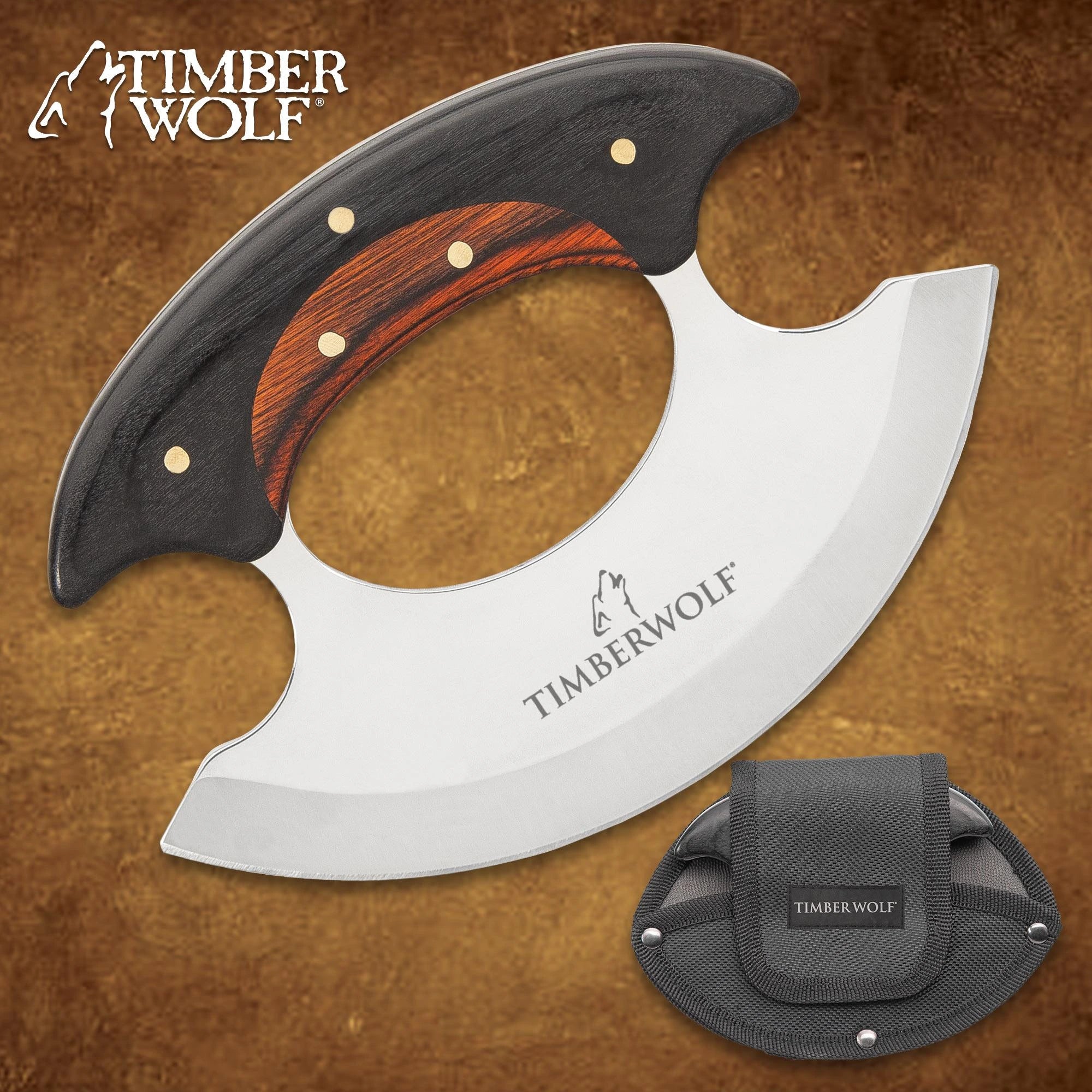 Premier Timber Wolf Shredder Ulu Knife - Compact Elite Titan Swords