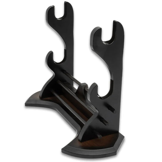 Prestige Wooden Double Sword Stand - 13 3/4" X 5 1/2"