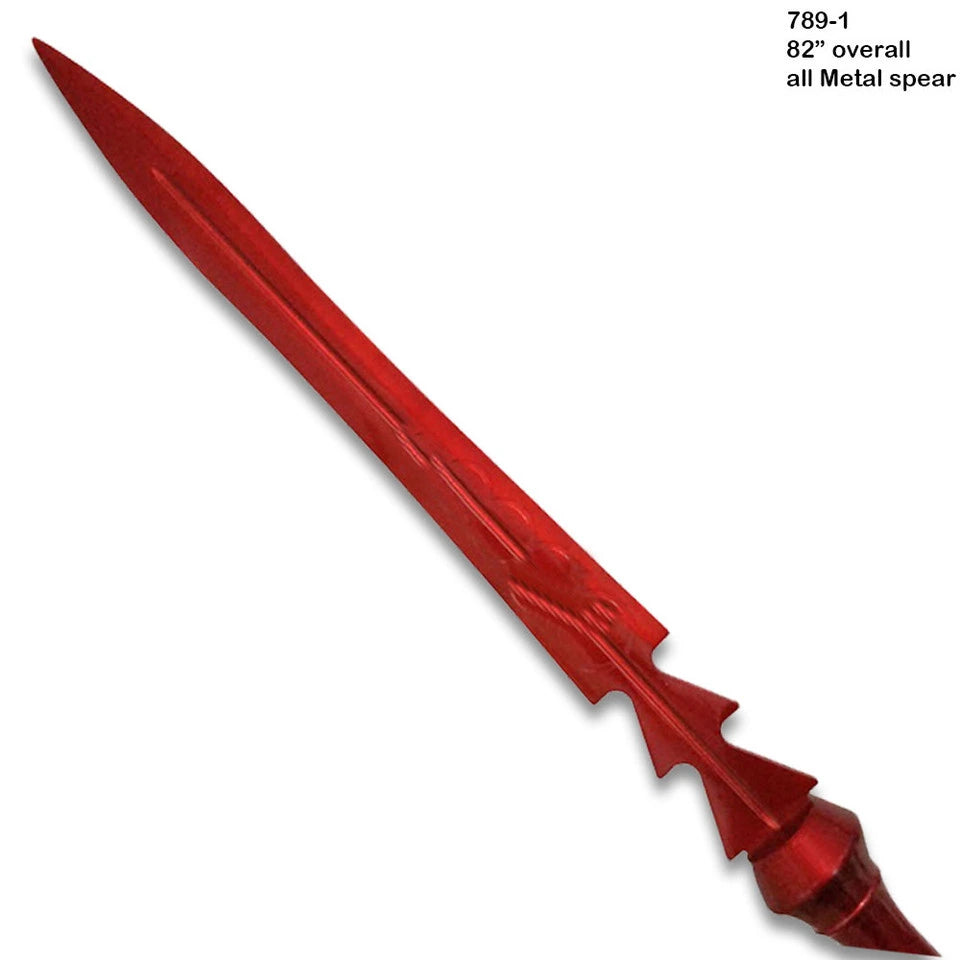 Crimson Demon Spear – Fantasy Display Collectible with Wall Display Titan Swords
