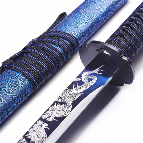 41" Tanjiro Kamado Wooden Katana – Demon Slayer Samurai Sword with Scabbard Titan Swords