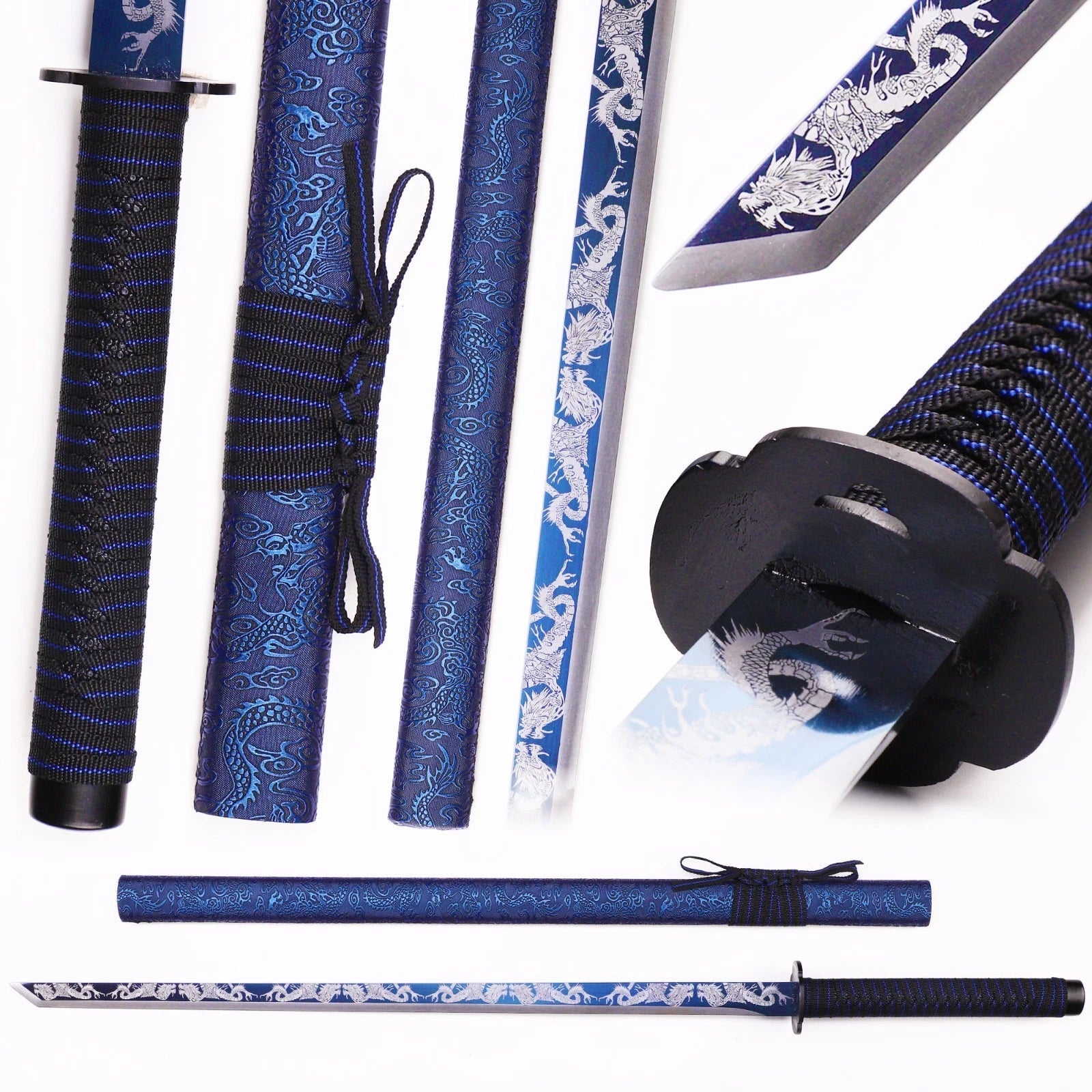 41" Tanjiro Kamado Wooden Katana – Demon Slayer Samurai Sword with Scabbard Titan Swords