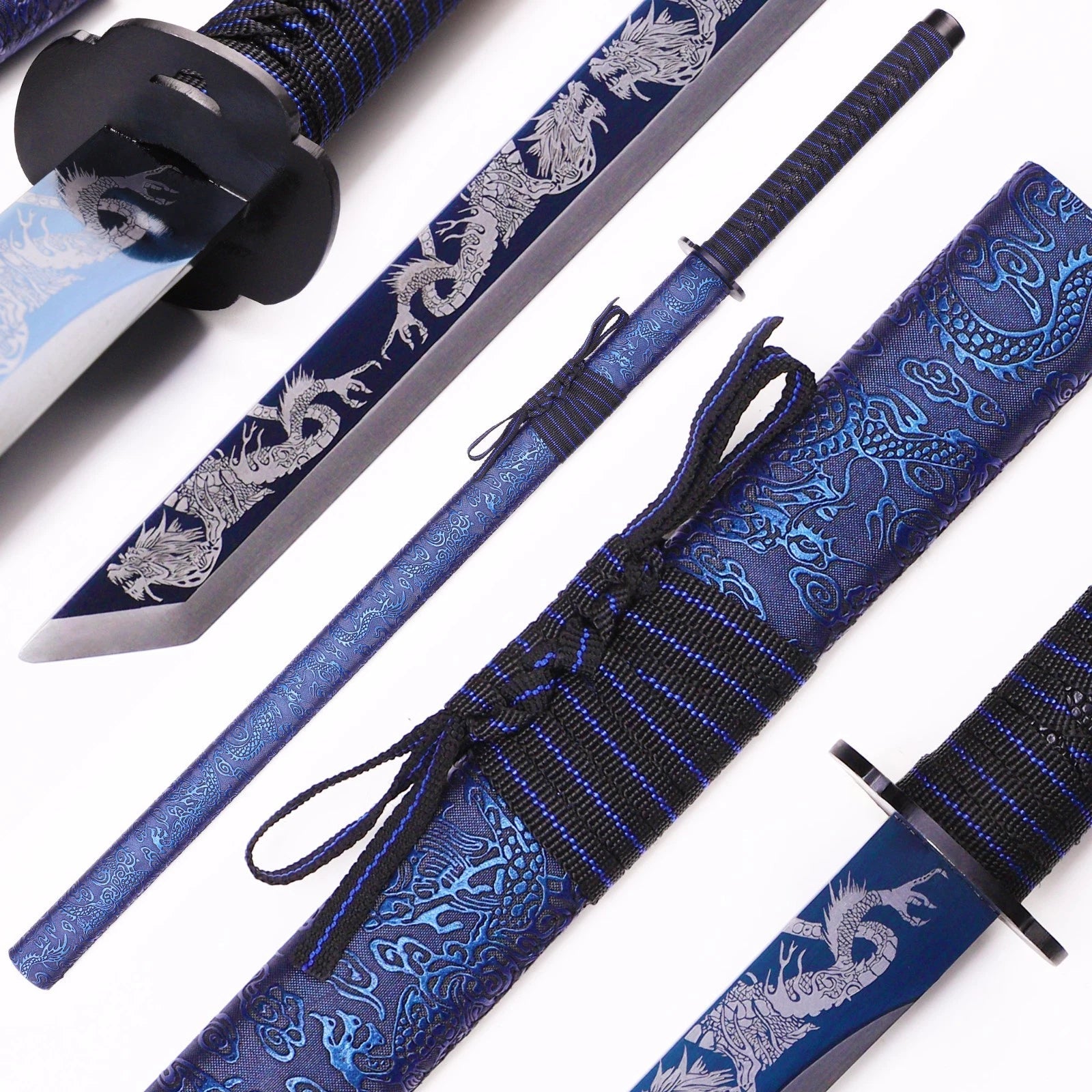 41" Tanjiro Kamado Wooden Katana – Demon Slayer Samurai Sword with Scabbard Titan Swords