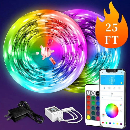 LED Strip Lights with App and Remote Control, RGB Smart LED Lights for Room Decor Titan Swords