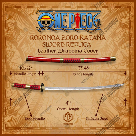 Premium Roronoa Zoro One Piece Sword Replica with high-carbon steel.