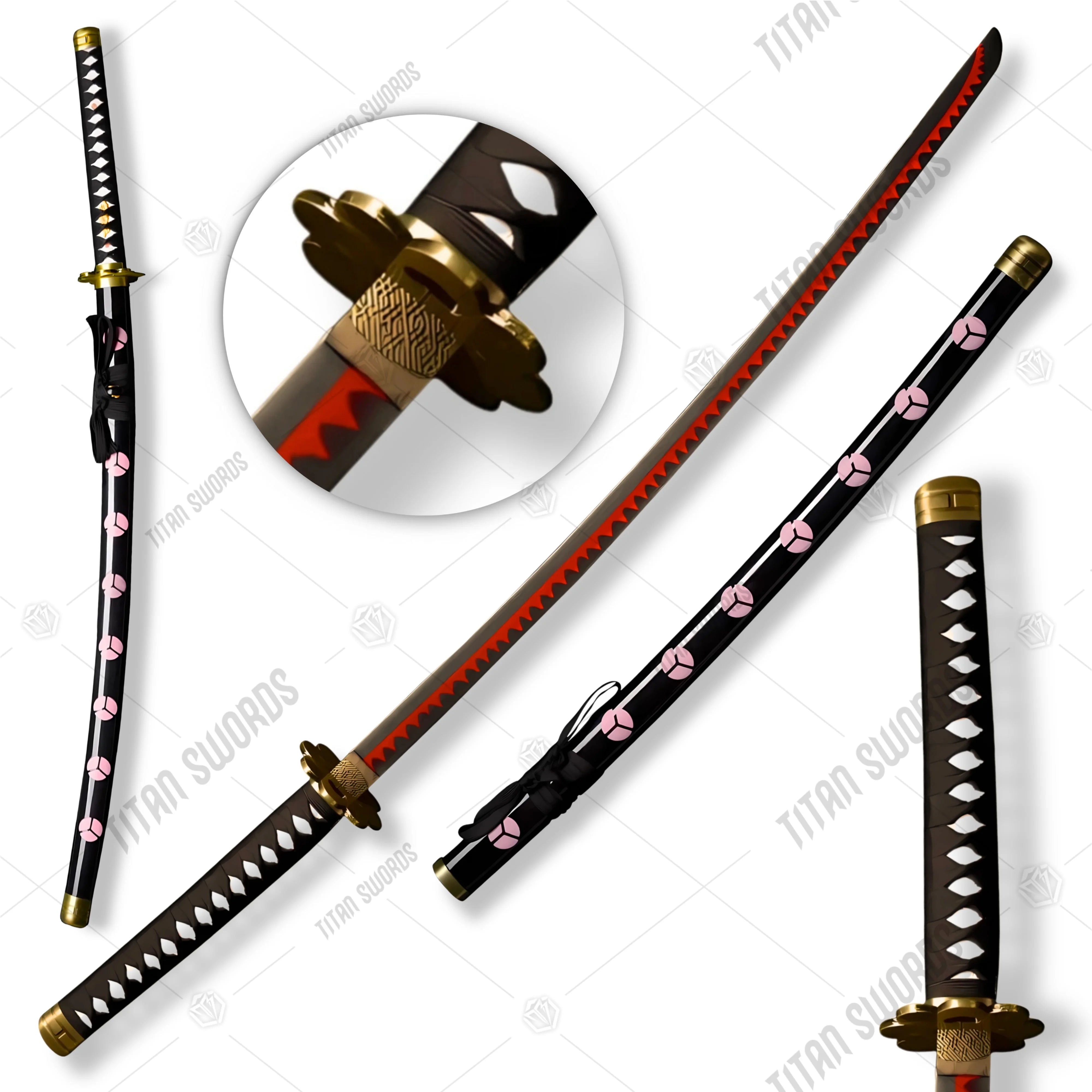 Premium Roronoa Zoro One Piece Sword Replica with high-carbon steel.