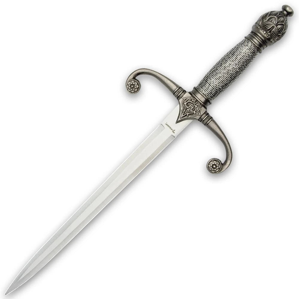 Royal Knights medieval dagger with sheath display design