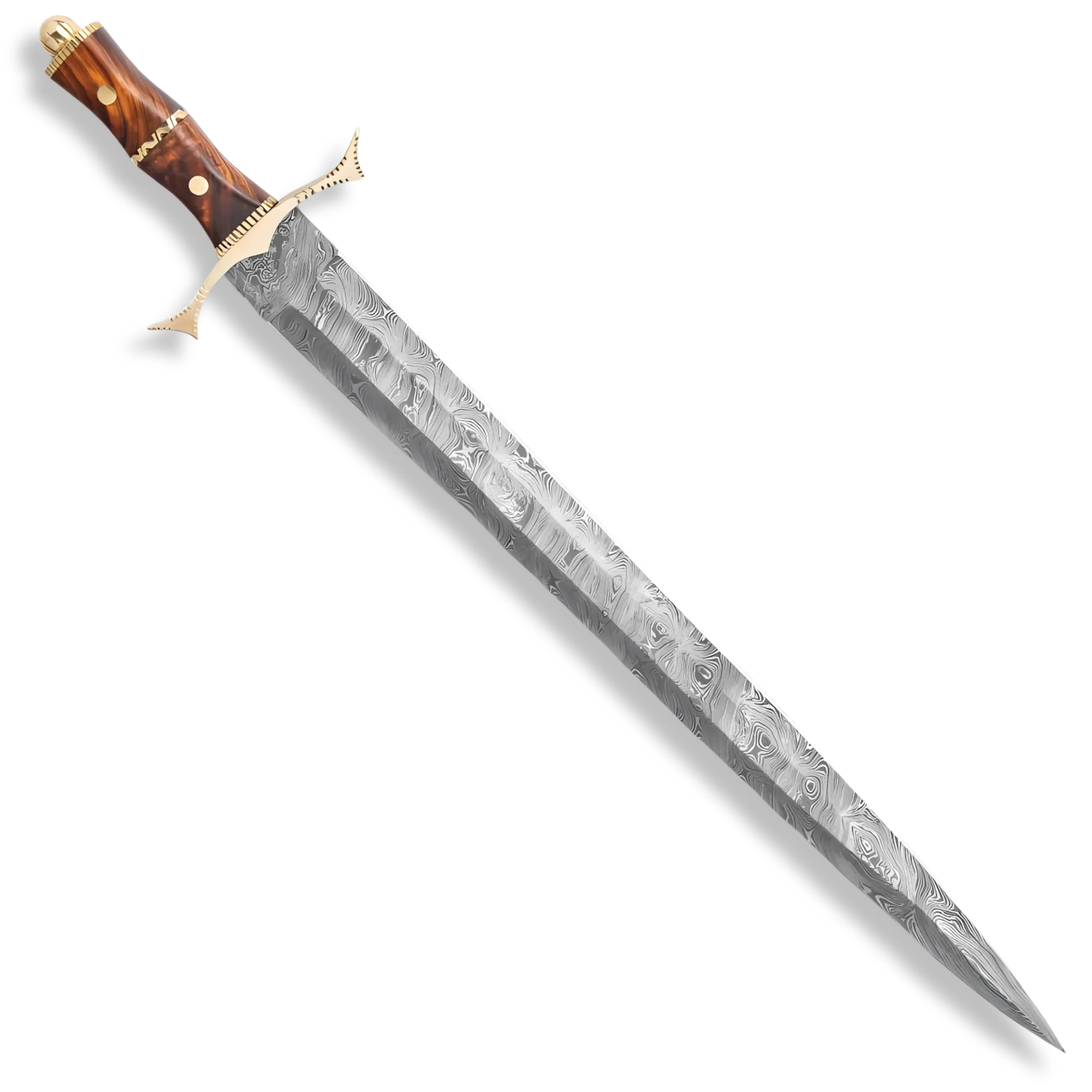 Premium Royal Ranger Damascus Steel Sword with damascus steel.